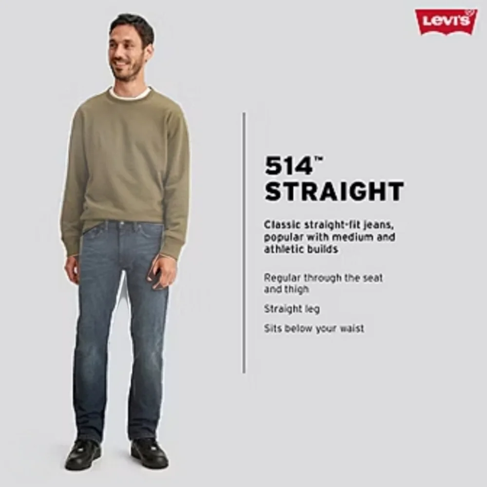 Levi's Men's 514 Straight Leg Jeans - Picture 1 of 6